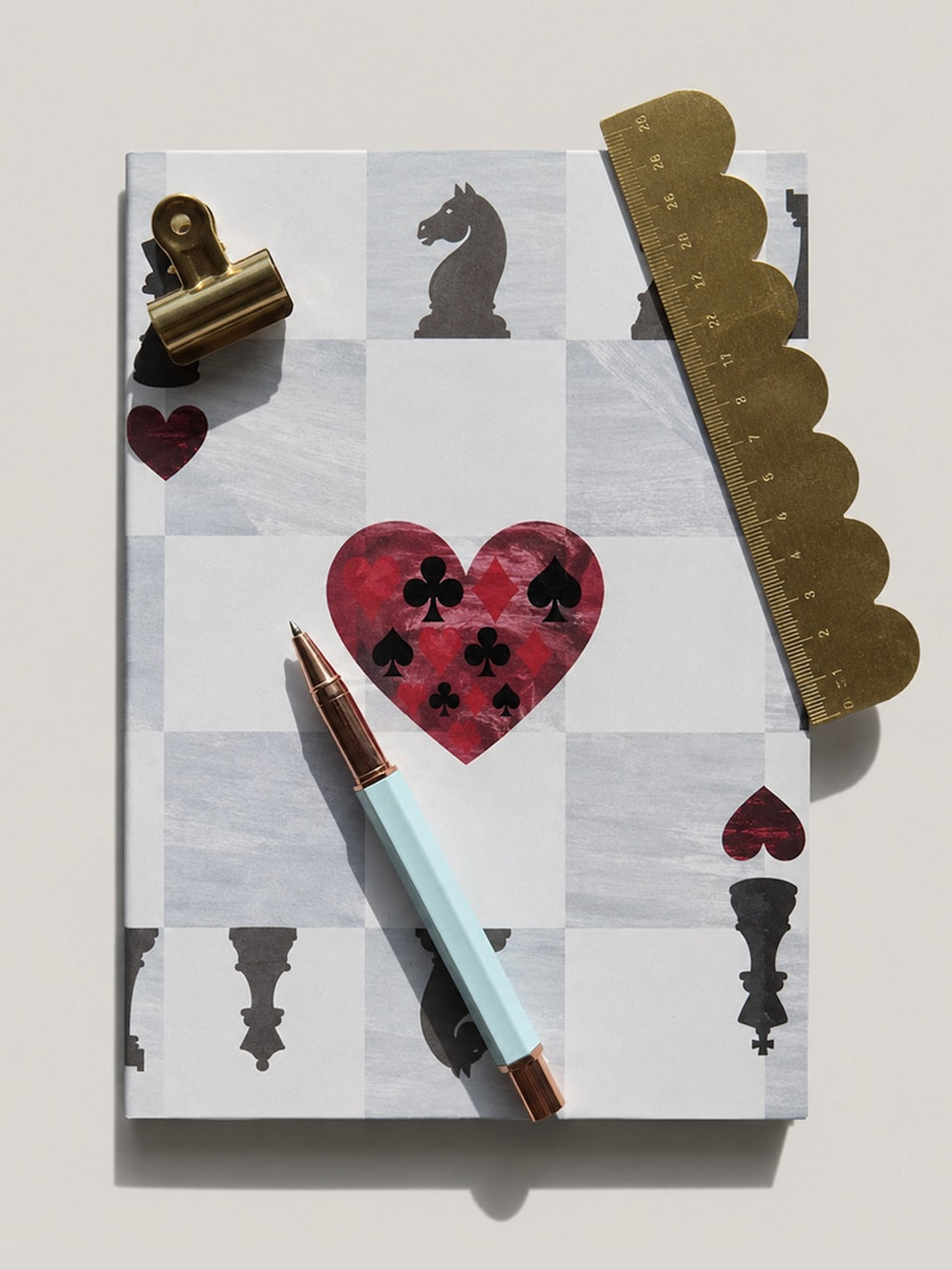 Straight Flush Playing Card Vellum Notebook Set (Pack of 3)