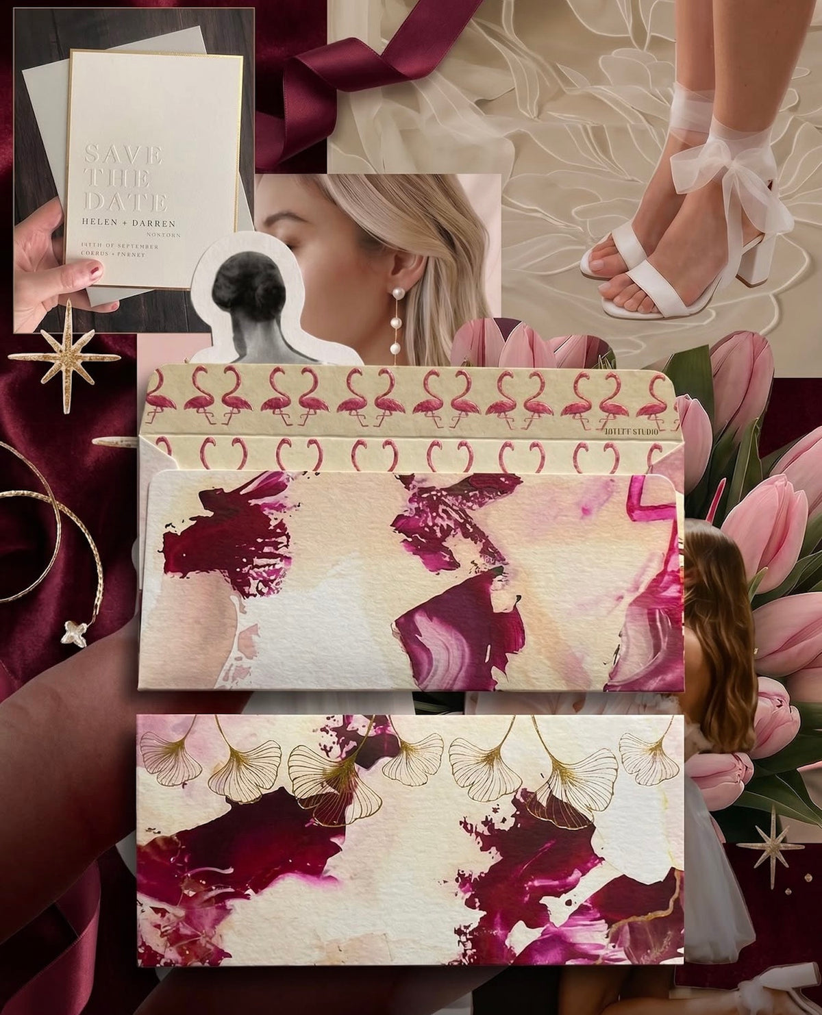 Set Of Envelopes Rosette